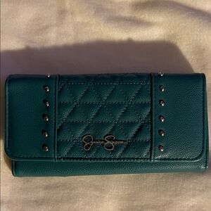 Jessica Simpson Teal Studded Wallet